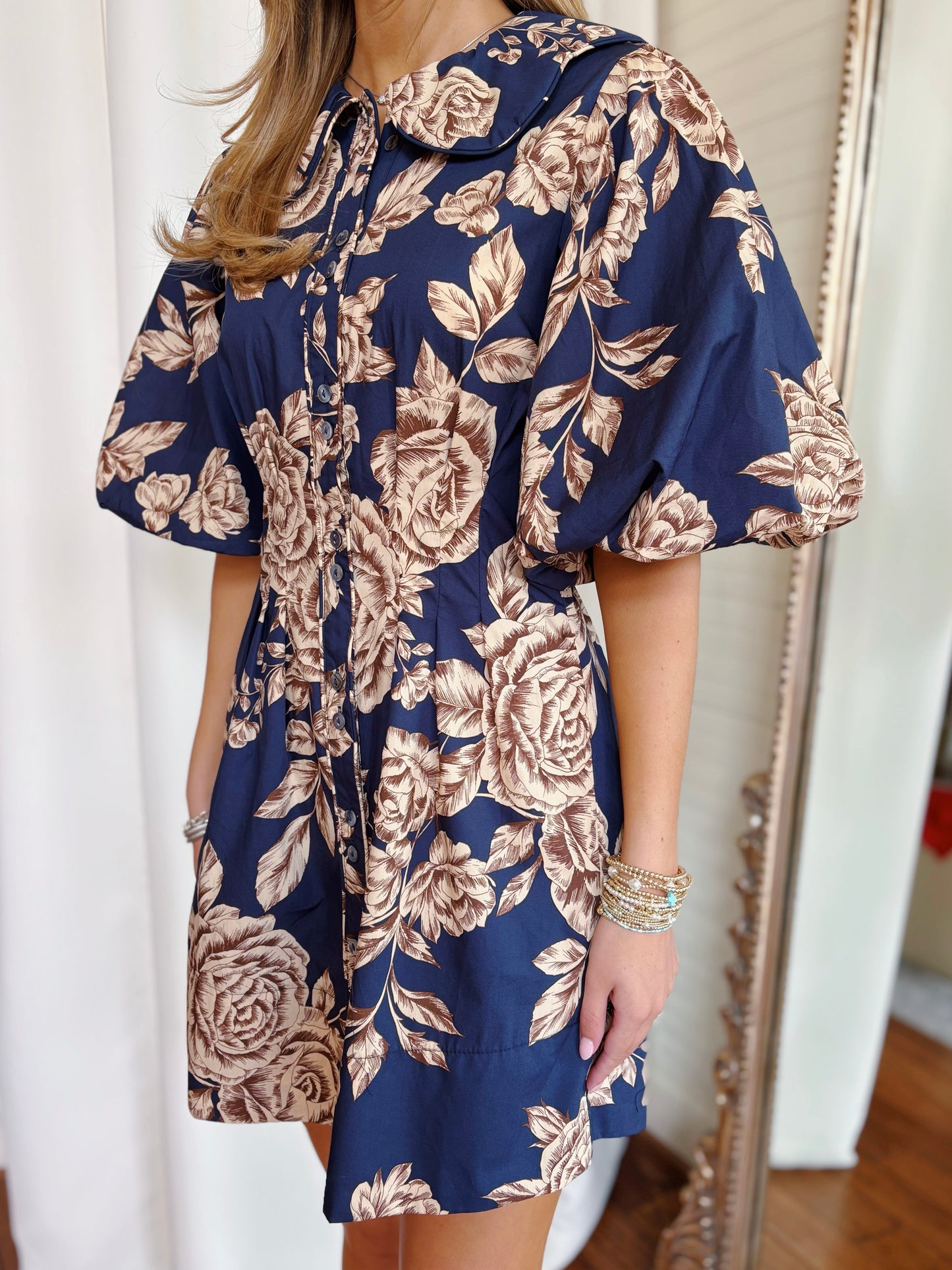 PAMELA DRESS- MIDNIGHT BLUE