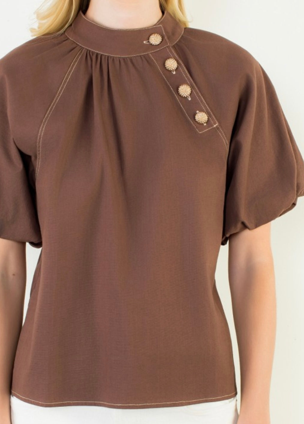 BENNETT TOP- BROWN