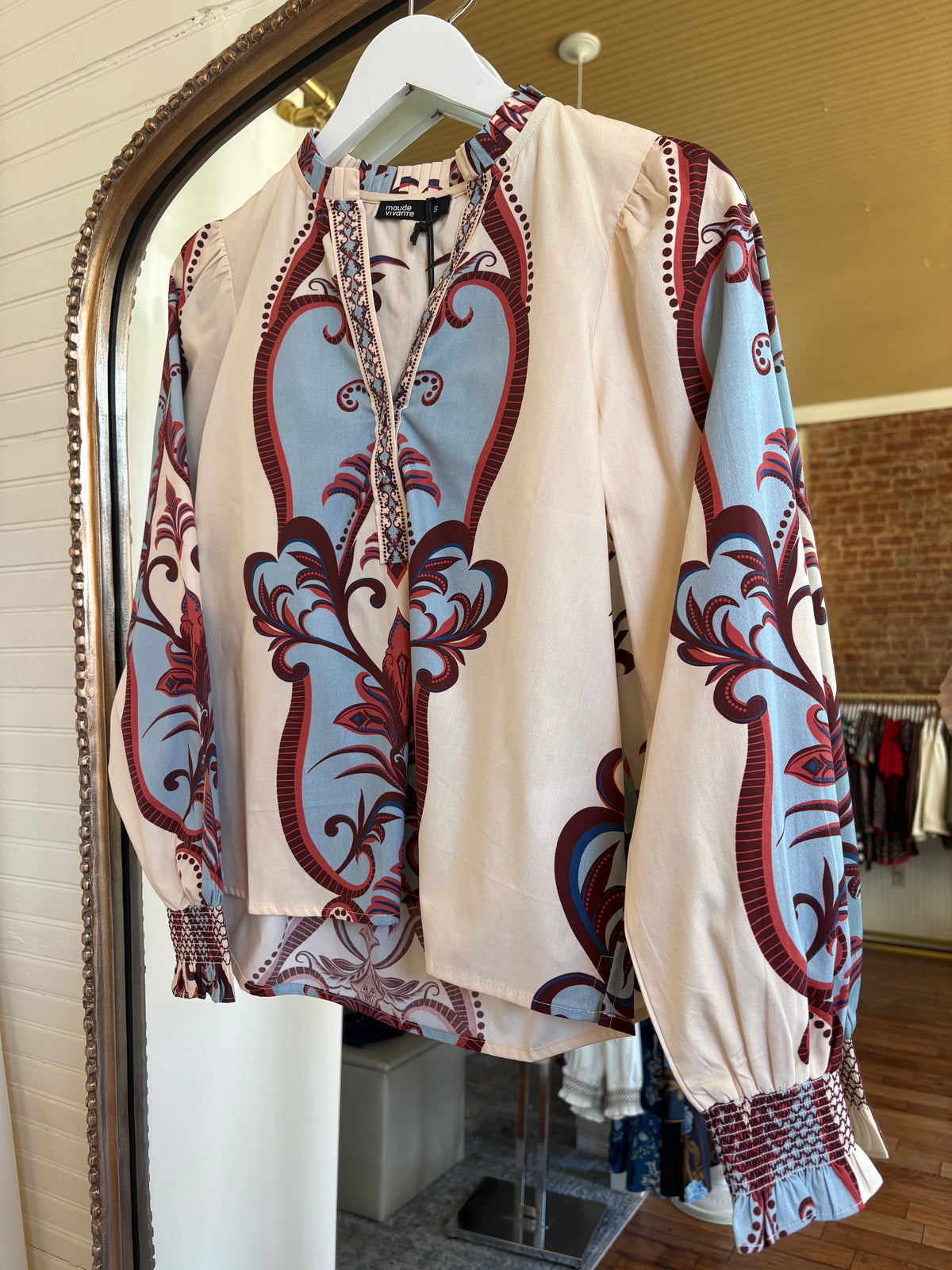 MAUDE VIVANTE ASHLEY ARABESQUE TOP