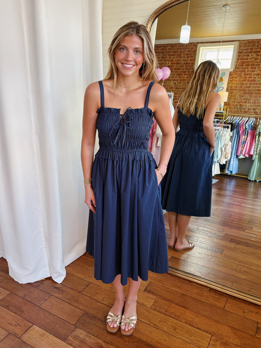 SAYLOR MIDI DRESS- INK