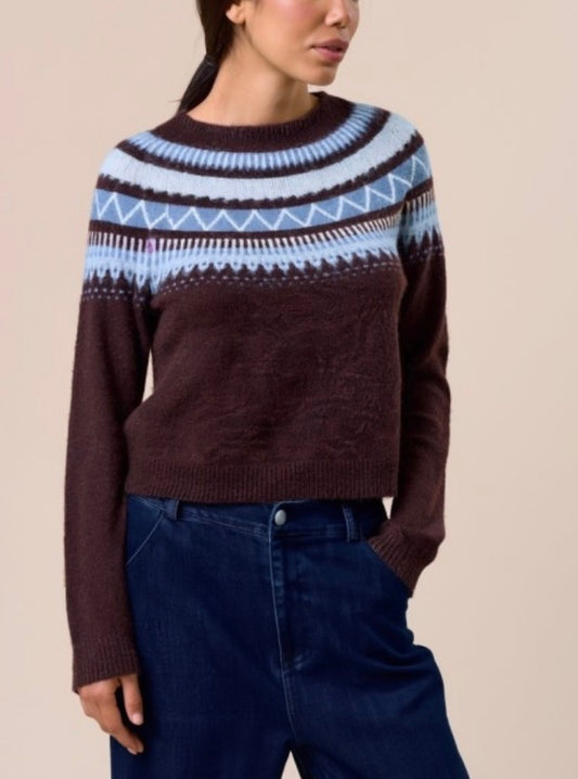 BRITA SWEATER- DARK BROWN
