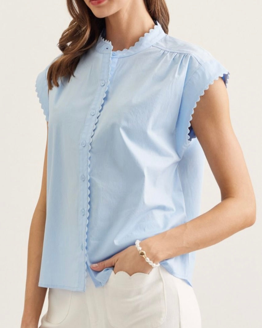 ROSIE TOP- BLUE