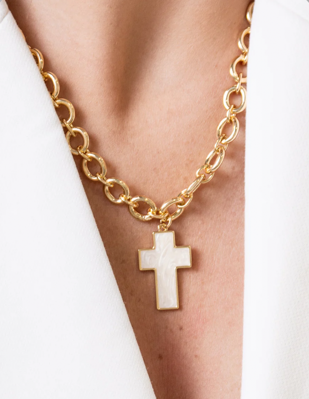 HARTFORD CROSS NECKLACE