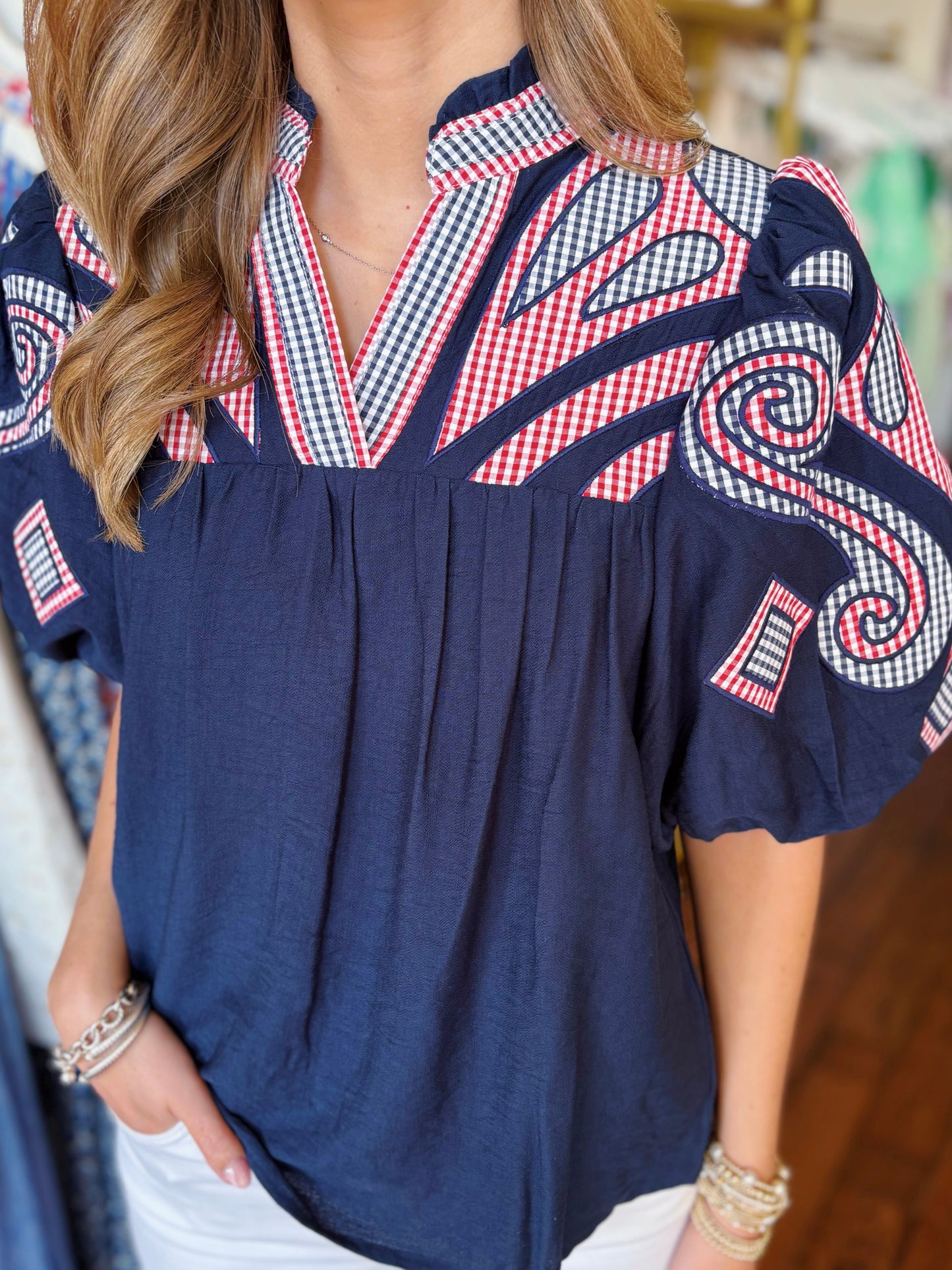 PARKER TOP- NAVY