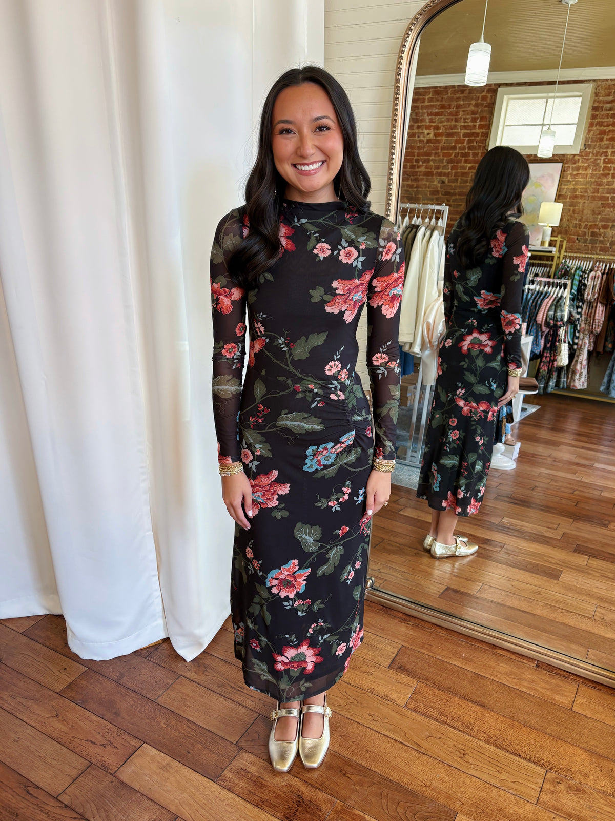 CLEOBELLA KATYA MIDI DRESS- CHANT DES FLEUR