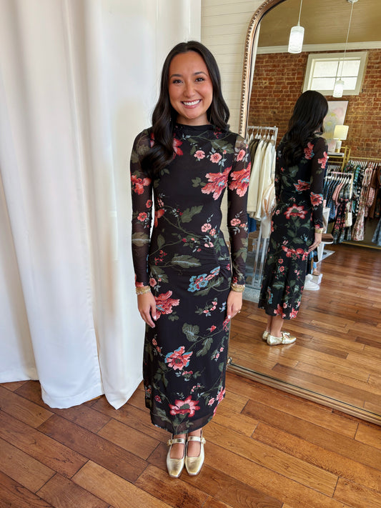 CLEOBELLA KATYA MIDI DRESS- CHANT DES FLEUR