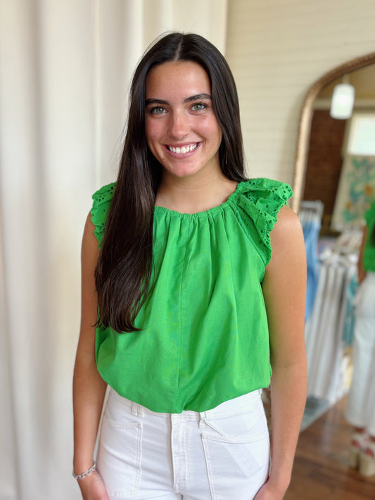 ADA TOP- KELLY GREEN