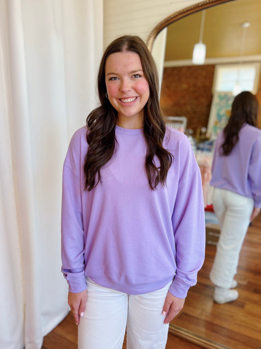 LUCY SWEATSHIRT- LAVENDER