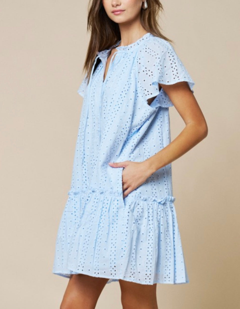 ERIN DRESS- LIGHT BLUE