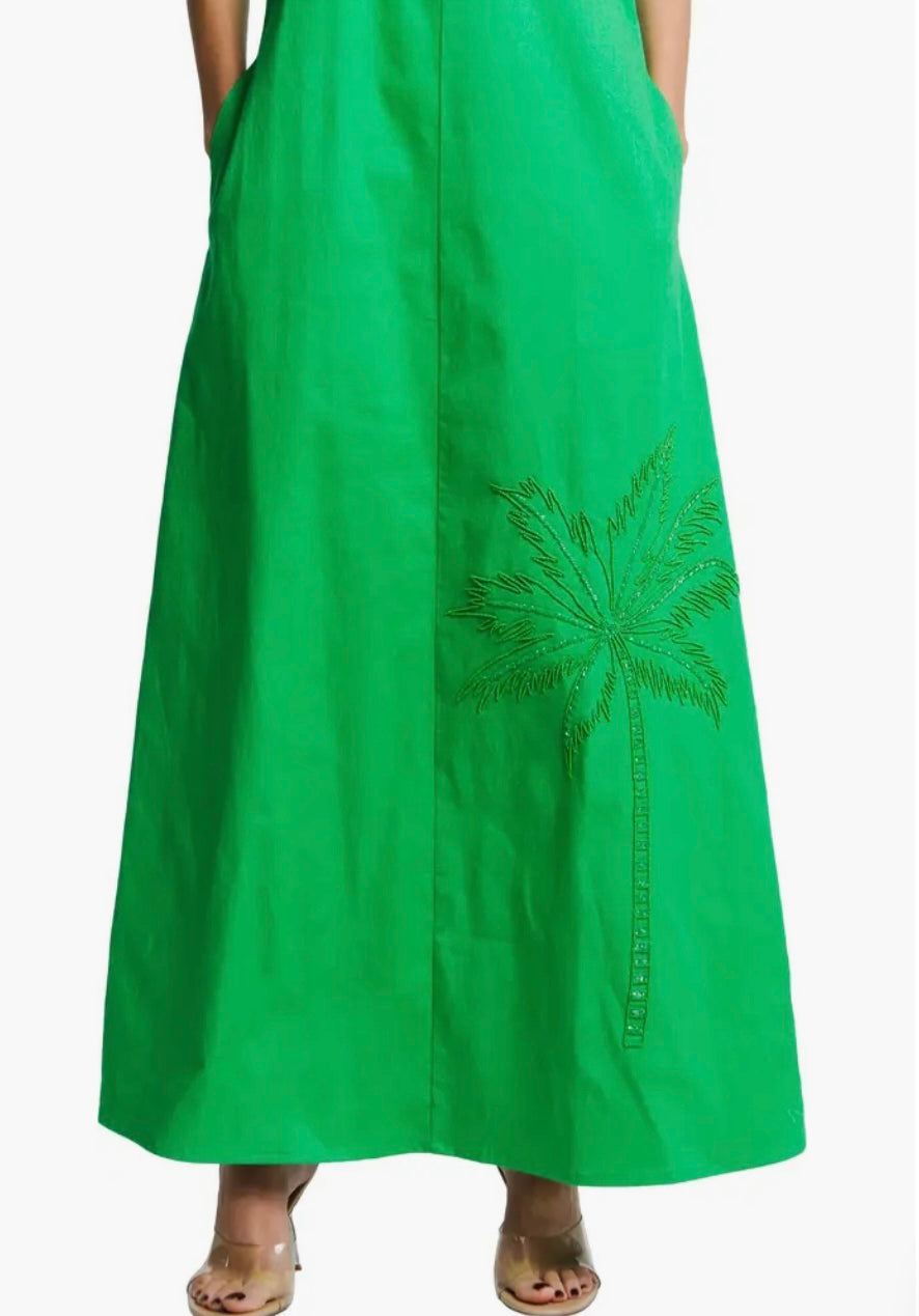 HATTIE MAXI DRESS- GREEN