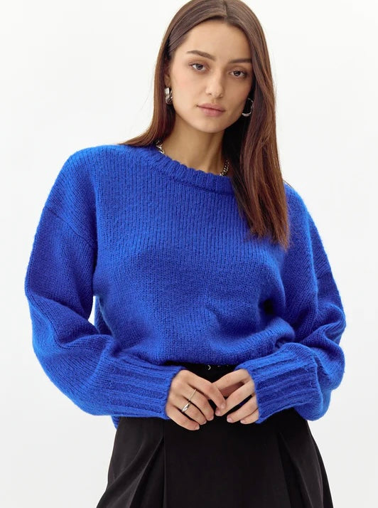 LARSON SWEATER- ELECTRIC BLUE