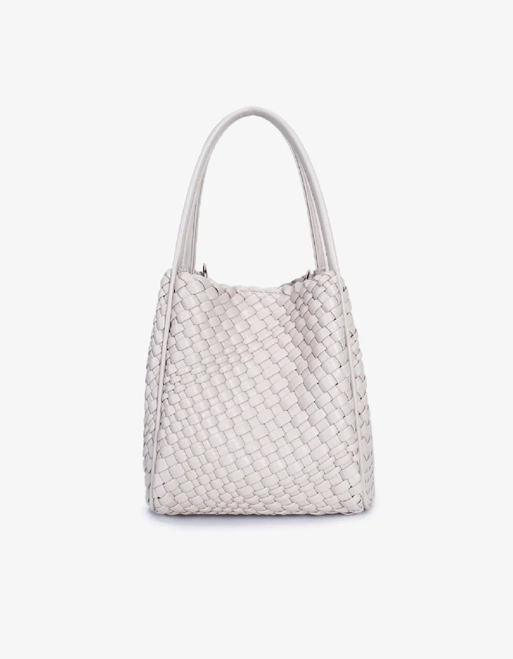 HOLLACE MINI WOVEN TOTE- CREAM