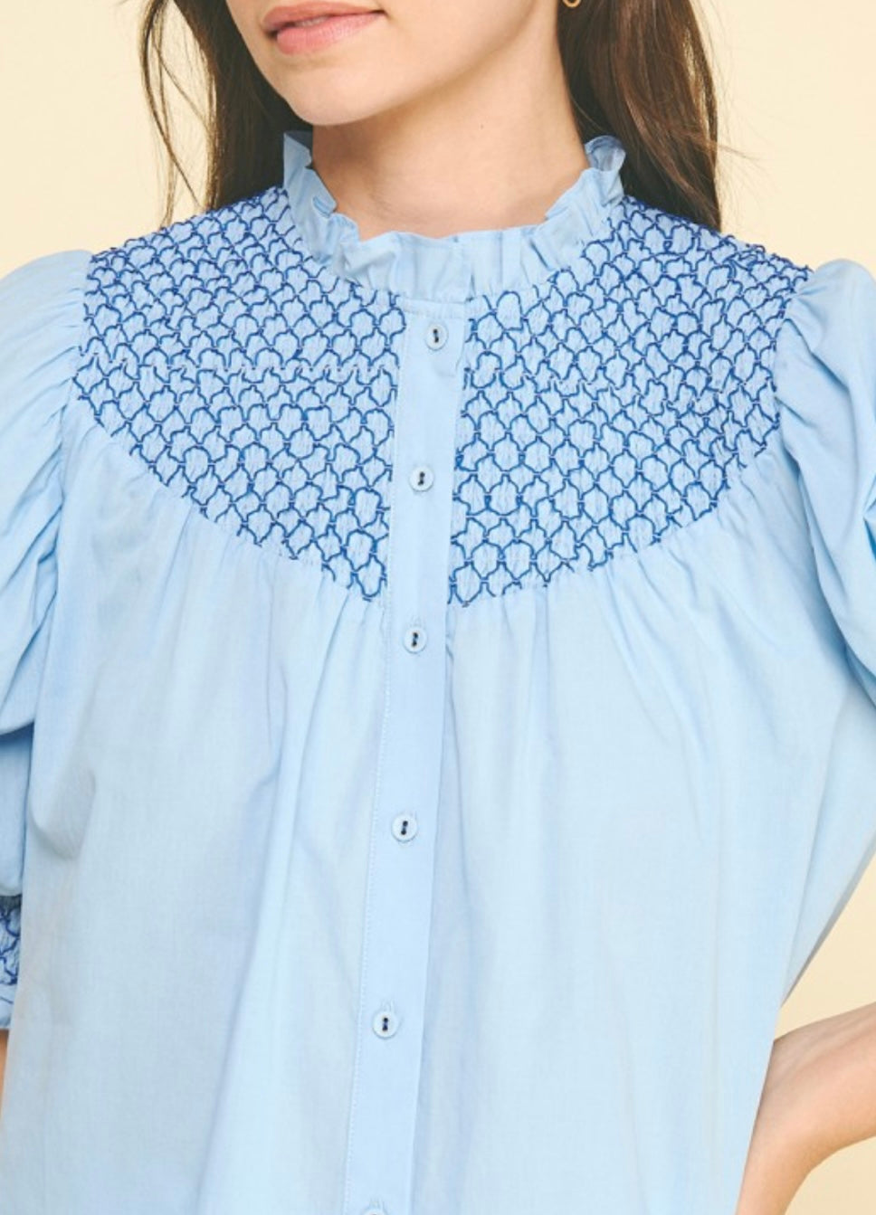 KATIE TOP- BLUE