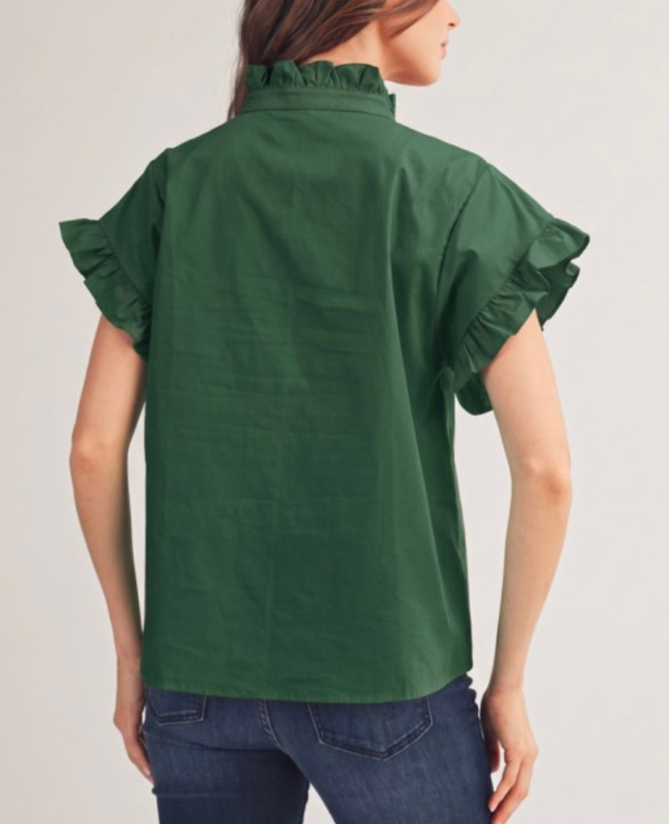 HUNTER GREEN TOP