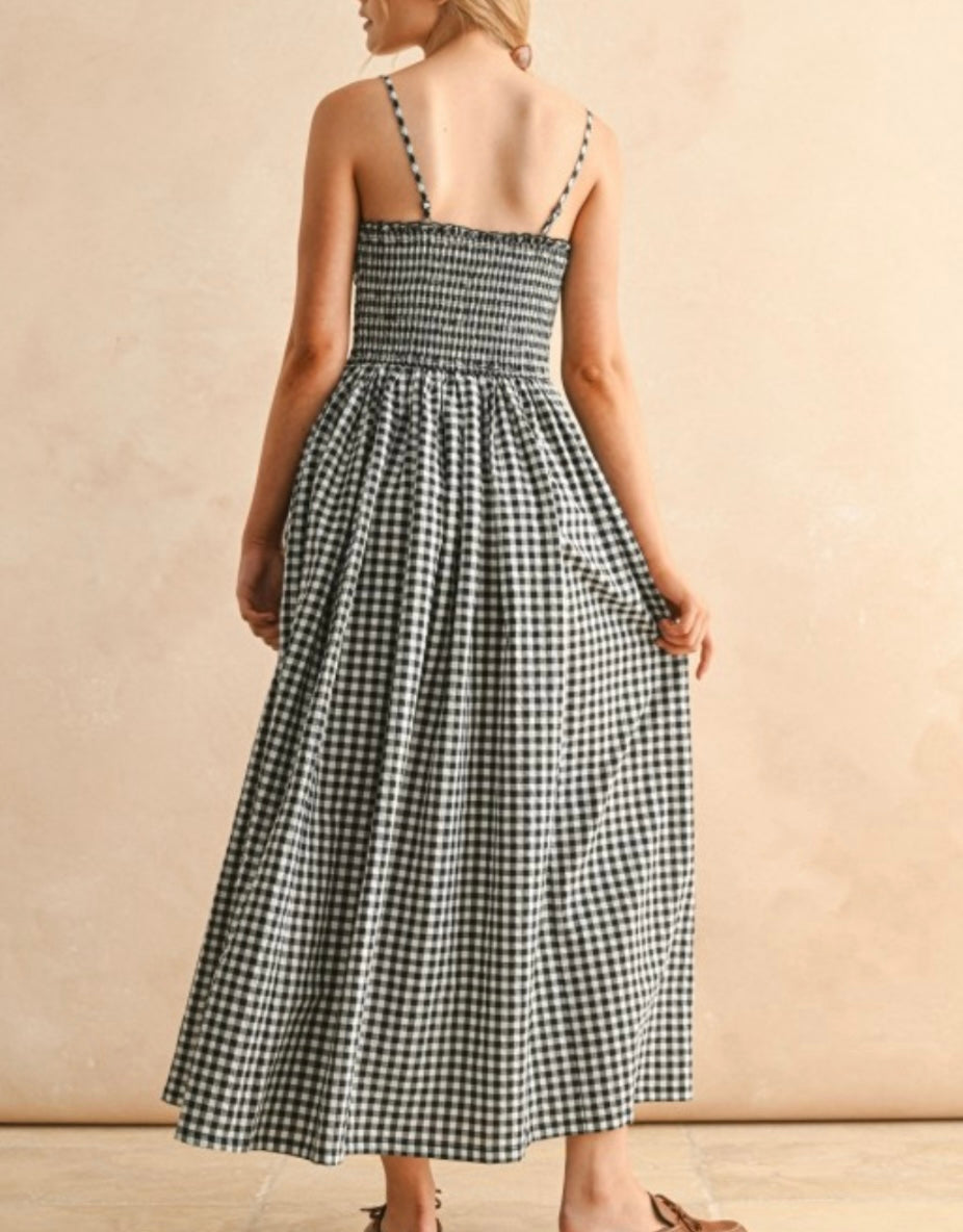 MAMIE MAXI DRESS- BLACK/WHITE