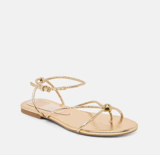 DOLCE VITA KENLEY SANDALS- GOLD LEATHER