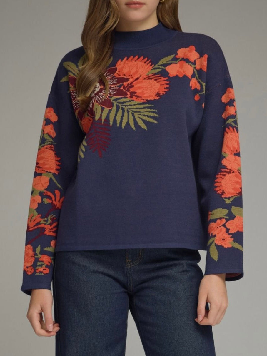 ALDYN SWEATER- NAVY