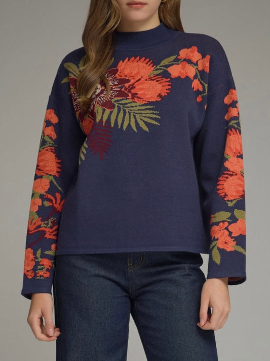 ALDYN SWEATER- NAVY