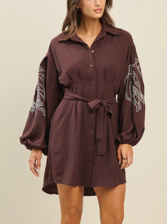 AUSTIN DRESS- BROWN