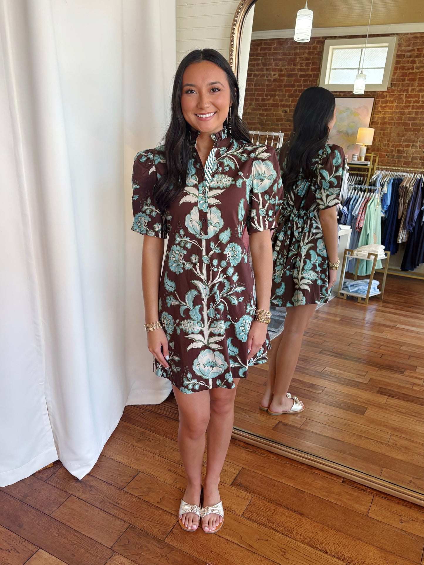 BLAKE MINI DRESS- CHOCOLATE