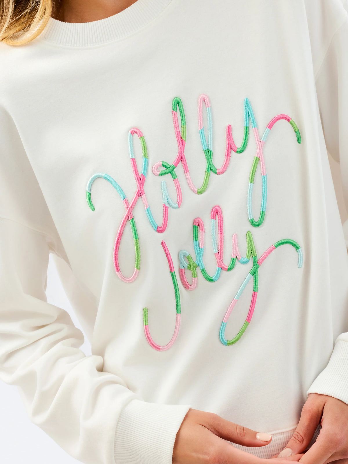BROOKE SWEATSHIRT- HOLLY JOLLY