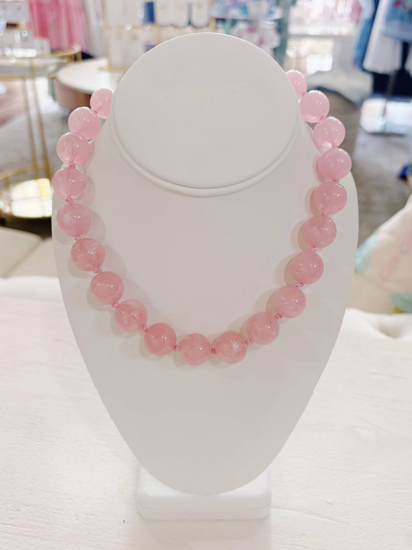 GEMELLI MABRY NECKLACE- LIGHT PINK