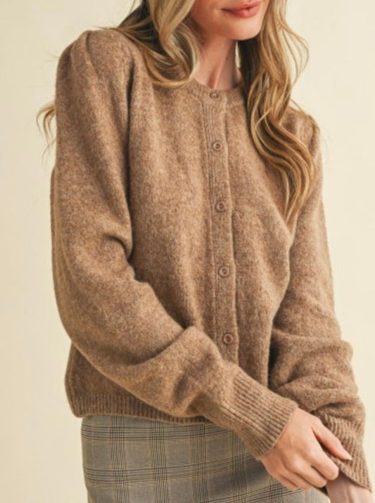 EMILY CARDIGAN- MOCHA