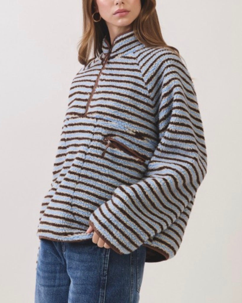 MATILDA SHERPA HALF-ZIP