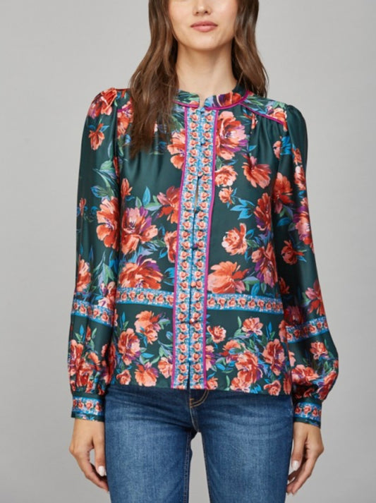 ERICA TOP- DEEP GREEN