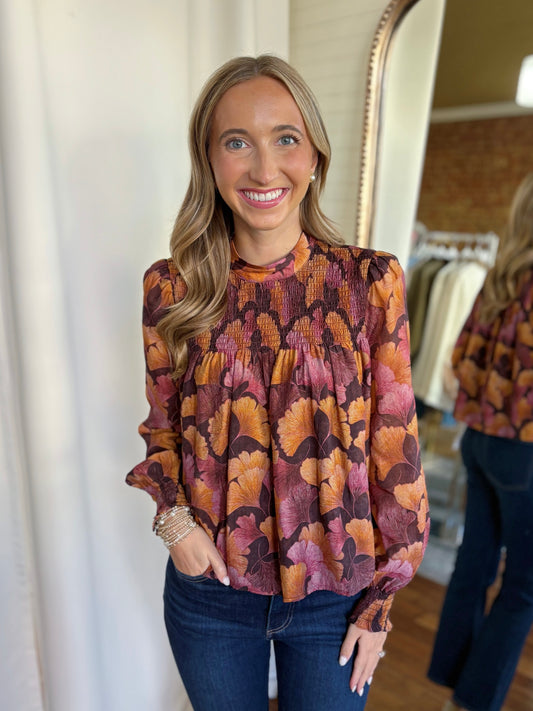 ADELYN RAE POPPY TOP