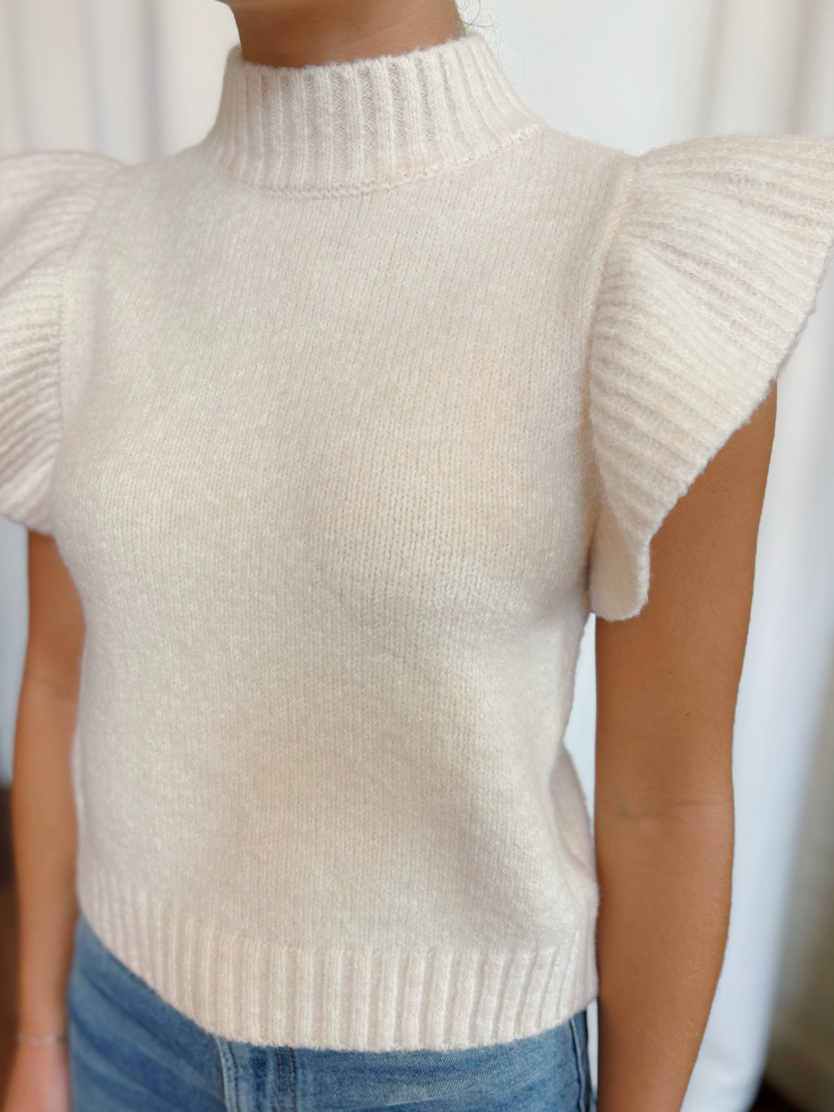 RUTHIE VEST- CREAM