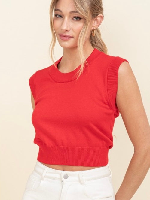 ZOE SWEATER- RED