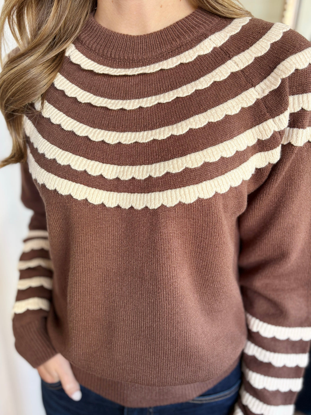 WYNN SWEATER- BROWN