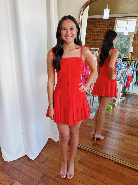 LAWSON DRESS- RED