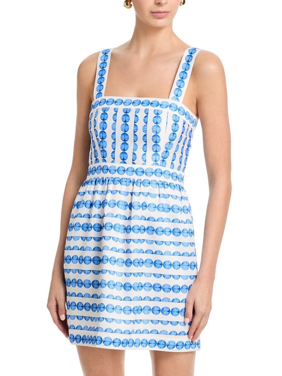 FRENCH CONNECTION STRUCTURED TAFFETA MINI DRESS