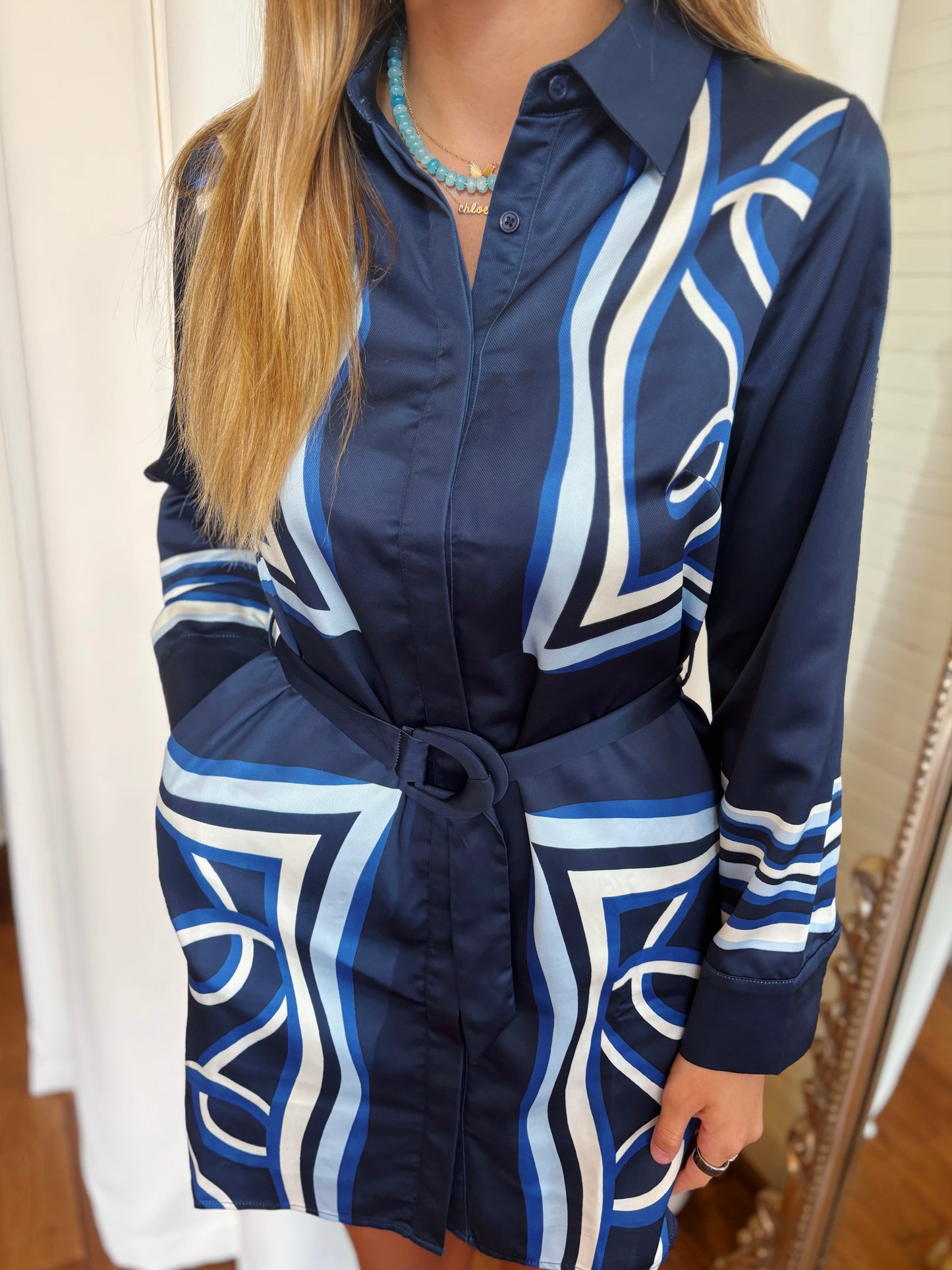 JAXIE DRESS- BLUE