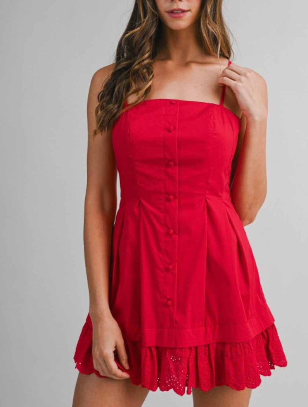 EMORY MINI DRESS- RED