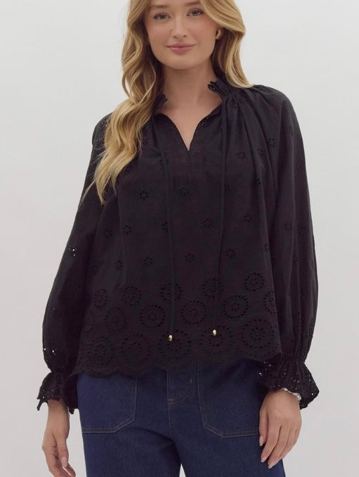 MCKENZIE TOP- BLACK