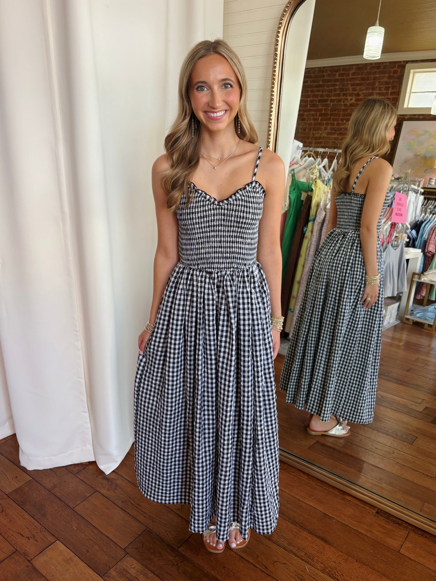 MAMIE MAXI DRESS- BLACK/WHITE