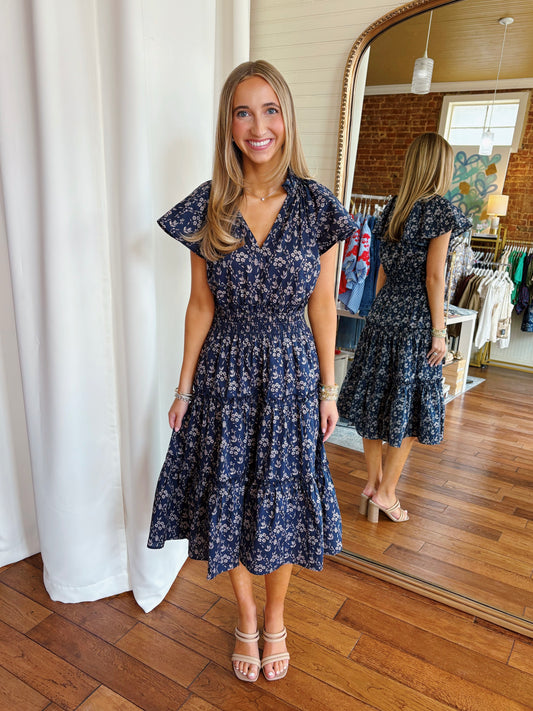MILLIE DRESS- NAVY