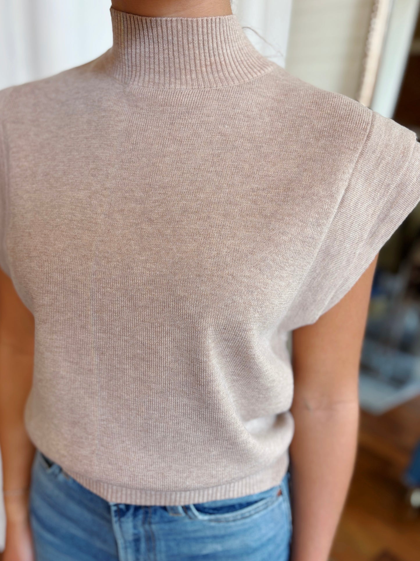 MURRAY SWEATER TOP- OATMEAL