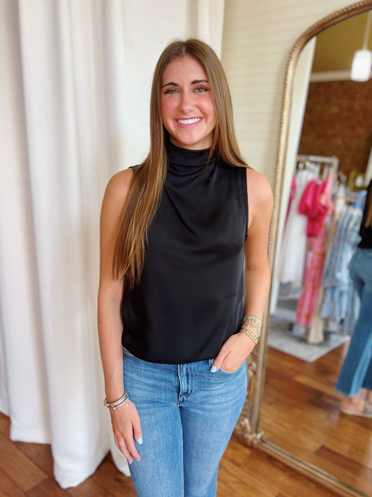 VINCA TOP- BLACK