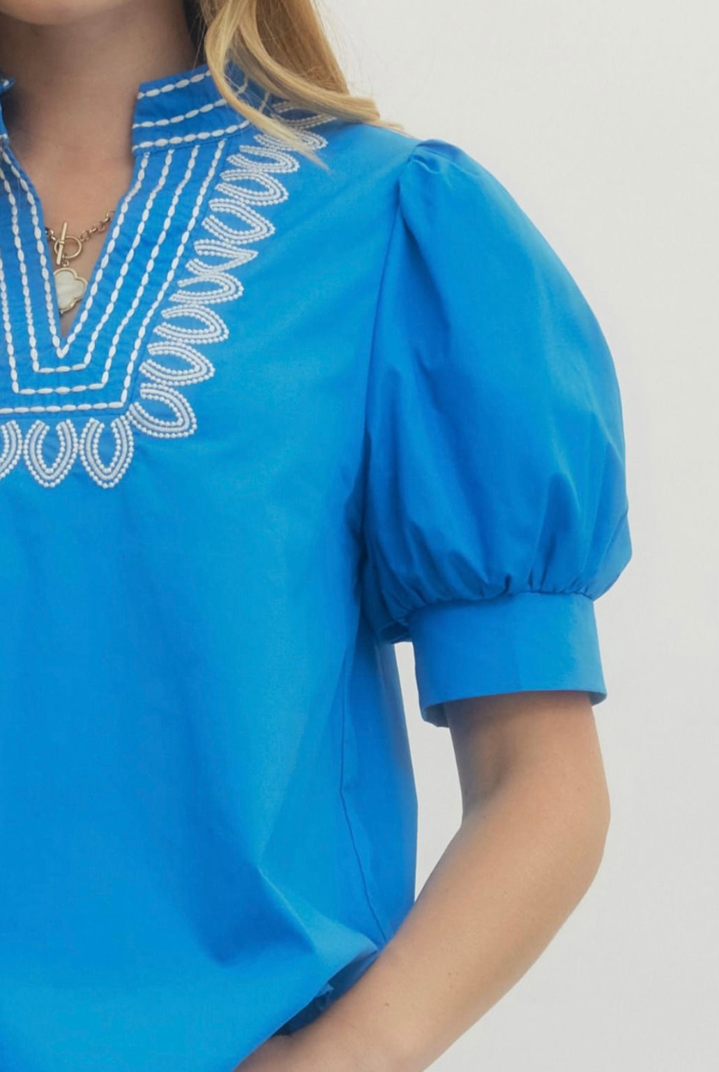 WALKER TOP- CERULEAN BLUE