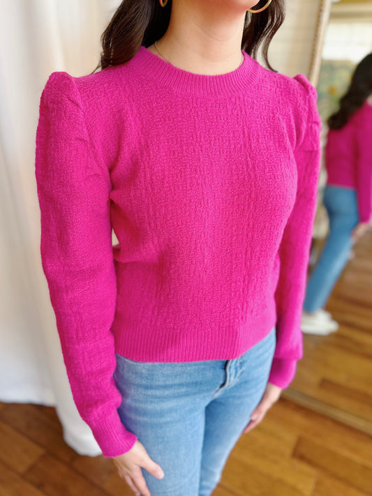 EMMA SWEATER- FUCHSIA