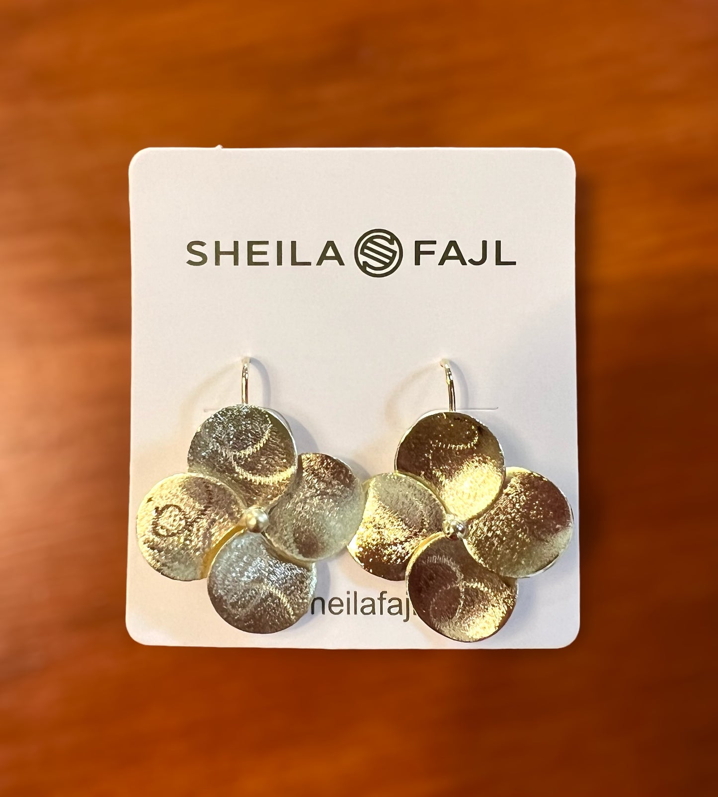 SHEILA FAJL SMALL FLOWER DROP EARRINGS