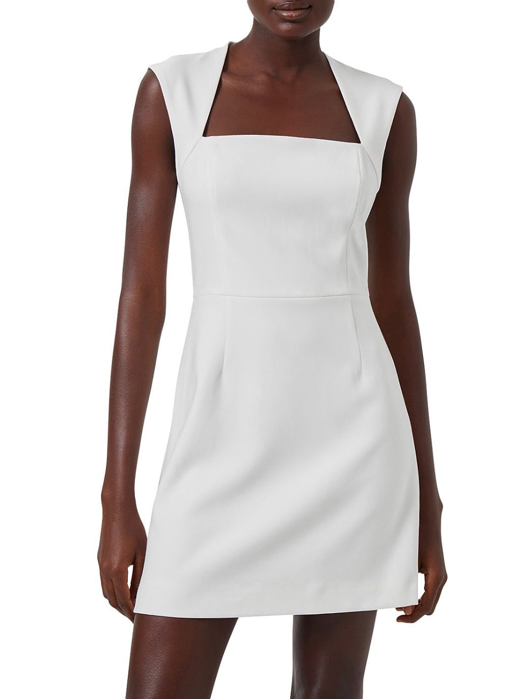 FRENCH CONNECTION WHISPER RUTH DRESS- SUMMER WHITE