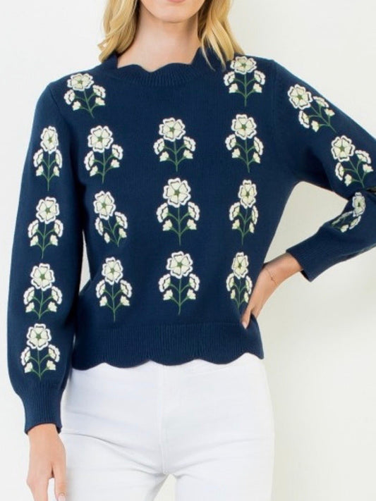 BONNIE SWEATER- NAVY