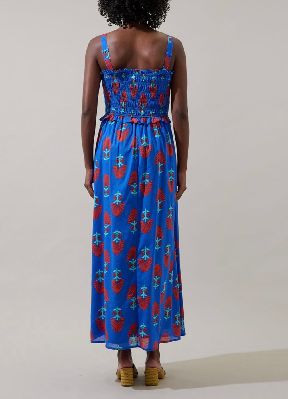 LUCINDA SMOCKED MIDI