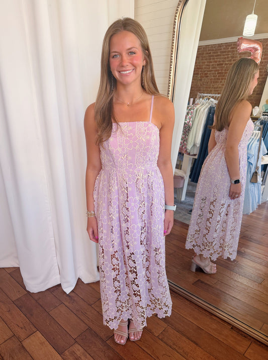 LILAC MIDI DRESS