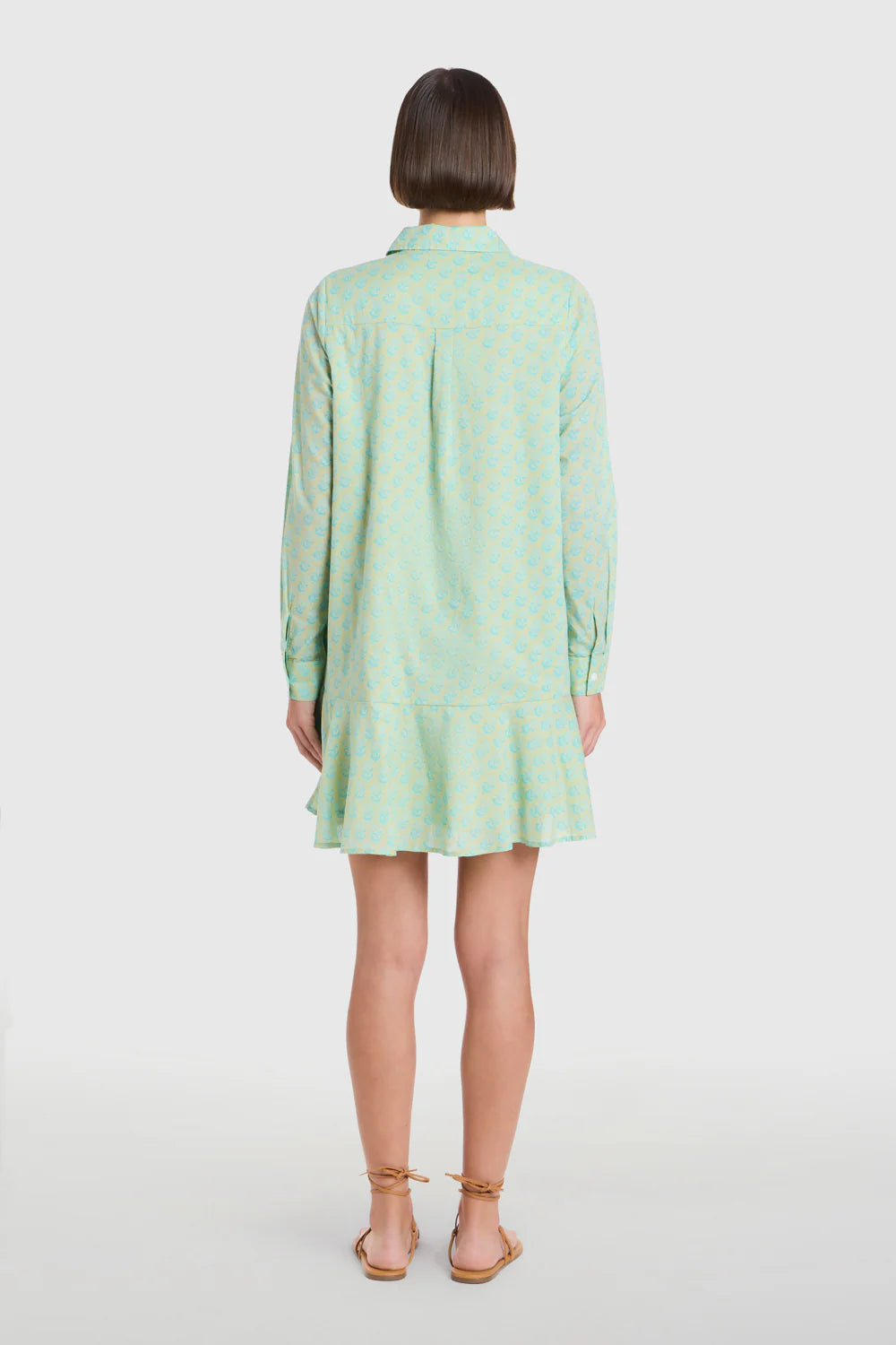 LIVRO POLLY DRESS- TEAL MARIGOLDS